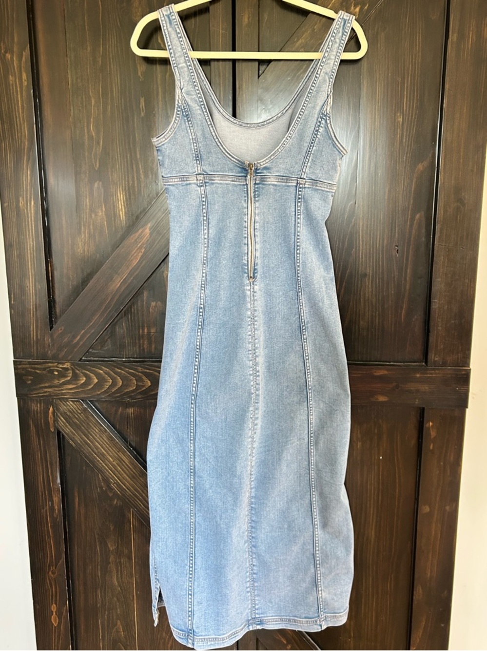 American Eagle Outfitters Light Blue Denim Dress size 6 - Picture 2 of 5